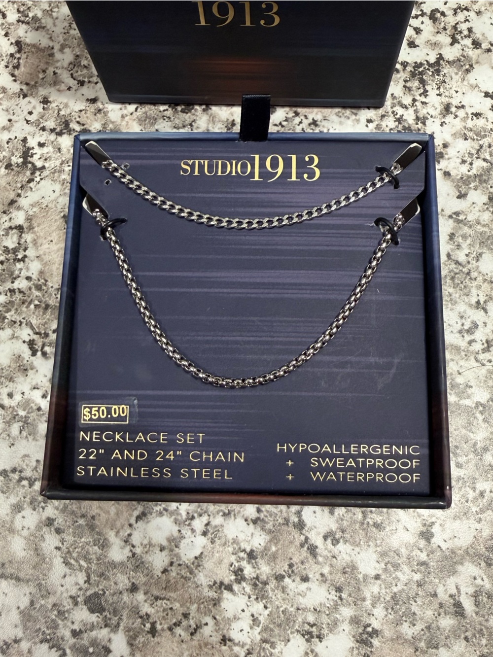 STUDIO 1913 Stainless Steel Chain Set.
